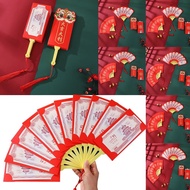 2025 New Year's Fan Shape Red Envelopes Year Of The Dance Snake Envelope Creative Fan Lion A7s6