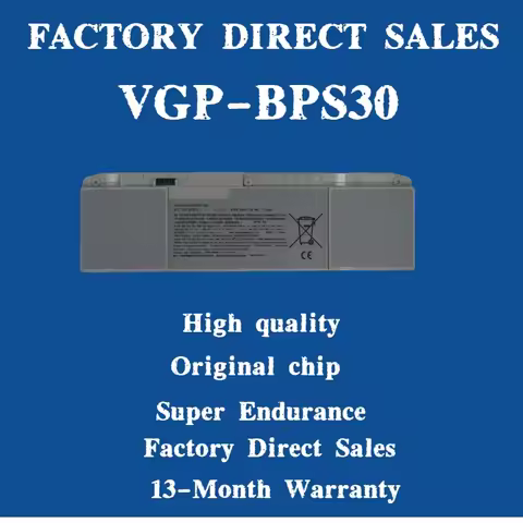 New VGP-BPS30 BPS30 Laptop Battery For SONY VAIO T11 T13 SVT-11 SVT-13 11.1V 4050MAH 45WH