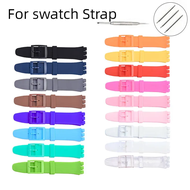 Silicone Watchband Strap for Swatch Watch Band 12mm 16mm 17mm 19mm 20mm Waterproof Rubber Wrist Bracelet Accessories With Tools