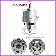 ▪ ❤ ◹ 775 DC Motor 12V 12000RPM High-speed Large Torque Motor with Ball Bearing and Fan Blades for