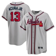 Men Shirt 2023 Atlanta Braves Ronald Acuna Jr. Baseball Player T Shirt White Jersey