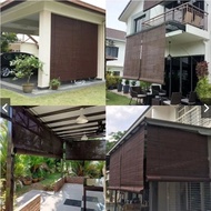 TOP RATED Viral ( Bidai Kayu ) Wooden Blinds Outdoor '(W) x '(H) (Walnut), Bidai Kayu