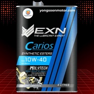EXN CARIOS SAE 10W40 10W-40 SEMI SYNTHETIC ESTERS MOLYTECH ENGINE OIL 4 LITRES