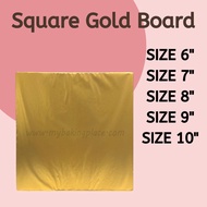 Gold Cake Board Square Pelapik Kek Papan Kek Murah Cake Board Gold Tempat Letak Kek Square Cake Boar
