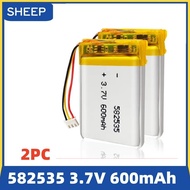 /582535 3.7V 600mAh Lithium Ion Battery 3Pin Connector Replacement. .