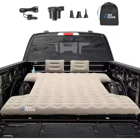 Enhanced Lightweight Truck Bed Air Mattress, Thick Inflatable Mattress for 6.4-6.7ft Trucks, with In
