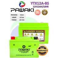 Pawaki Gel Bateri Motor YTX12A-BS Battery Motorcycle APRILIA SUZUKI KAWASAKI ER6N Z800 Z900 DUKE 690