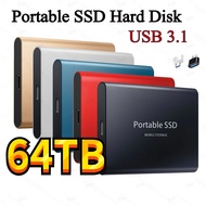 【Value Bundle】 Portable SSD Type-C USB 3.1 60TB 30TB 16TB 8TB 4TB External SSD M.2 for Laptop Desk
