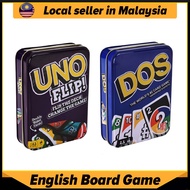 Card Game UNO Wild / UNO Flip / DOS/UNO Tin Box Edition English Version Family Game