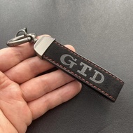 Luxury Suede Leather Keychain Key Chain Rings For VW Volkswagen GTD Keychain GOLF 4 5 6 7 8 MK7 MK5 