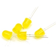 In-Line Luminous Tube 10MM Luminous Diode Yellow Yellow F10mm Yellow Long Feet (5 Pcs) P6KI