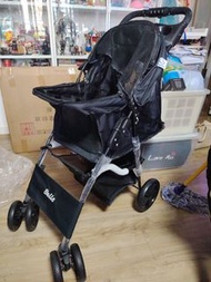 全新Bello 黑色寵物推車 可折疊