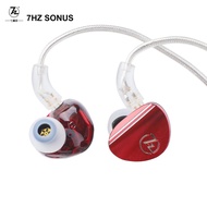 7HZ SONUS 1DD+1BA Hybrid Earphone IEM HIFI Music Earbuds 0.78mm Detachable Cable HIFI Music wired He