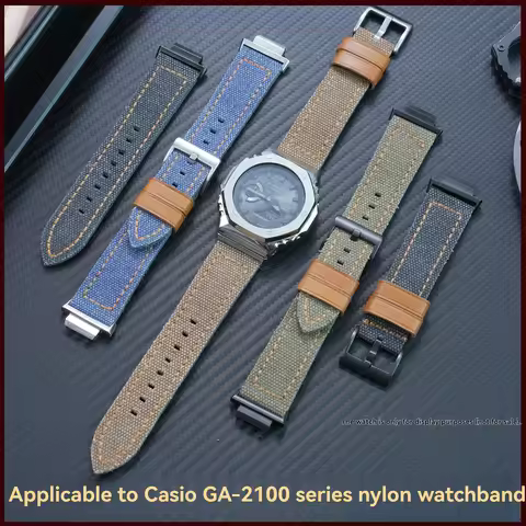 For Casio G-SHOCK farmhouse oak GM-2100/GA2100 GM110 modified nylon watch strap