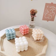 1PC Small Bubble Cube Candle Soy Wax Aromatherapy Scented Candles Relaxing Birthday Gift Cube Scented Deorations Candle DIY Wax
