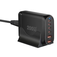 200W Desktop PD Charger 200W Gallium Nitride 3A3C Multi-Port PD Charger PD Desktop Charger