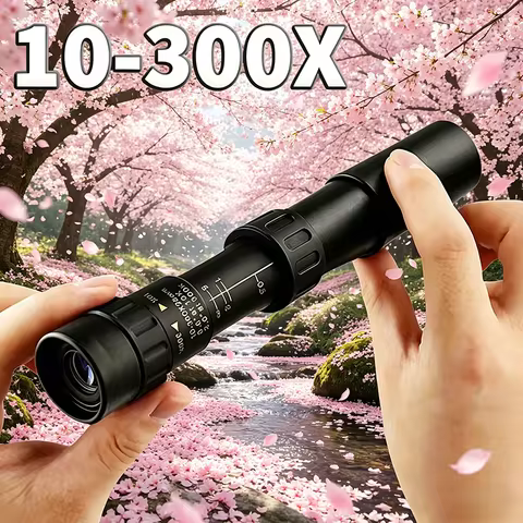 Monoculars 10-300X40 Zoom Powerful Long Distance Professional Monocular HD 4K High Quality Prism Por