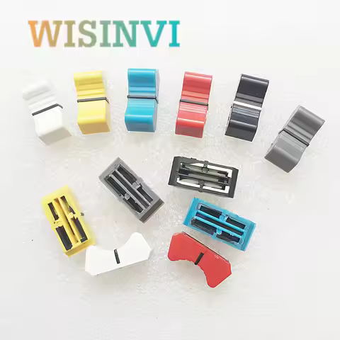 10PCS T-shaped handle mixer Pusher knod cap linear sliding potentiometer knod Push button cap for Al
