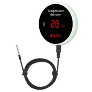 Tuya Smart Home Wifi Temperature Sensor Wire Digital Thermometer Room Water Pool Thermostat Alarm EU