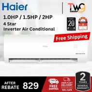 [FREE SHIPPING] HAIER 1HP / 1.5HP / 2HP NON - INVERTER R32 Wall Unit Aircond HSU-10LPB23 / HSU-13LPB
