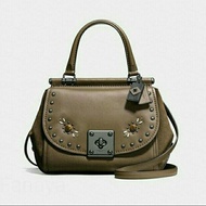 Second / Preloved / Used Coach Drifter Top Handle Rivets Fatique