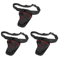 (UFEM) 3X Drill Waterproof Impact Driver Drill Holder Multi-Functional Electric Tool Pouch Bag with 