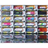 RMZ Scania Toy Car Truck Cargo Box Courier JNE the Fast Wahana Fedex Castrol Cargo Jagat Diecast