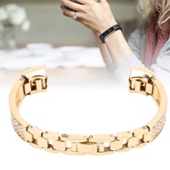 Stainless Steel Bracelet Women Inlay Rhinestones Wristband Wrist Decoration for Fitbit