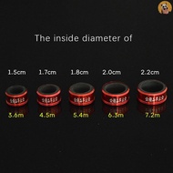 [CO] 1pcs Aluminum Alloy Fishing Rod Anti-skid Stop Ring Pole Sleeve Metal Rod Clip O-shaped Ring Fi