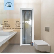 Set Pintu Kamar Mandi / Pintu Aluminium (L2301) / Full Kaca / Pintu /