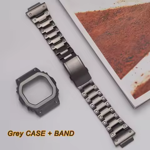 Replacement Stainless steel strap bezel Protective case for small square DW-5600E DW-5600BB DW-5600S