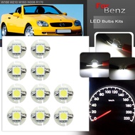 10PCs T5 B8.4D T10 Led Bulb Instrument Panel Cluster Speedo Dash
