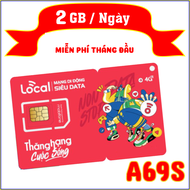 Sim Local A69S - Local Mobifone 2GB/ NGÀY 60GB/ THÁNG - Chỉ 69k/30 ngày - Sim chưa kích hoạt