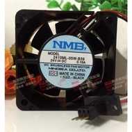 three-wire Minebea Genuine fan NMB 60*60*25 2410ML-05W-B39 24V 0.10A ttb9 60*60*25