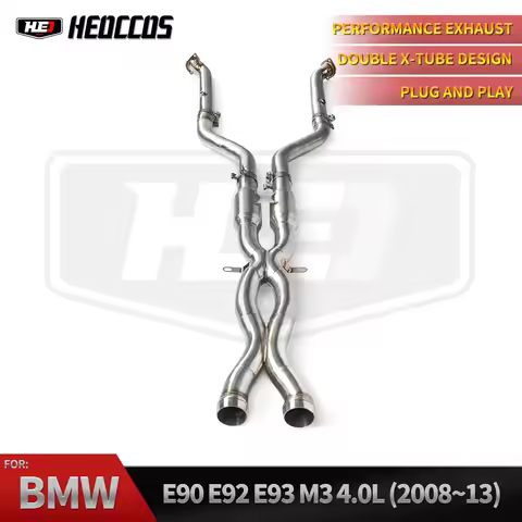 HEO Exhaust Center Pipe for BMW M3 E90 E92 E93 4.0L V8 2008~2013 Xpipe 2 Resonator Center Pipe S65 V