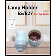 E27 Lamp Holder / Socket Light Bulb Holder (White)/E27 FULL COPPER BATTEN LAMP HOLDER /E27 Angle Bat