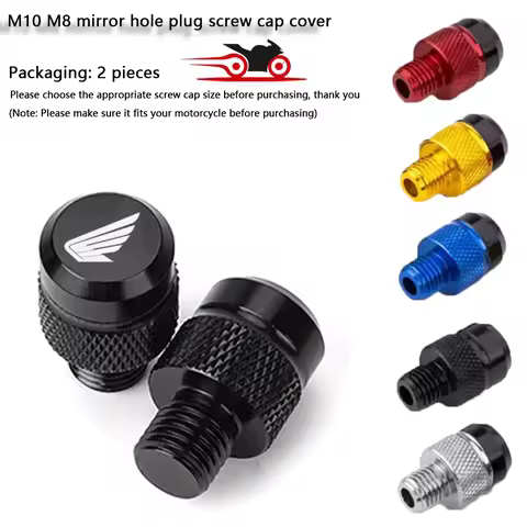 For HONDA CB1000 CB 750 1000 HORNET CB750 Hornet SP Motorcycle Accessories M8 M10 Mirror Hole Plug C