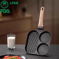 Hot Sale Three-in-One Breakfast Frying Pan Household Fried Egg Multifunctional Steak Frying Pan Medi