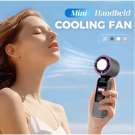 USB Handheld Mini Fan Foldable Portable Fan 199 Speed Digital Display