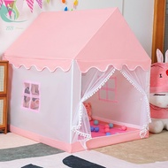 Playhouse Tent with Window Star Light String Foldable Detachable Kids Play Tent Breathable Princess Castle Tent Large SHOPQJC5407