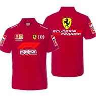 F1 racing suit+Ferrari F1 racing suit+summer unisex short sleeved polo shirt