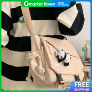 Panda Brooch Mellow Two-Buckle Shoulder Bag Crossbody Bag Eco Bag