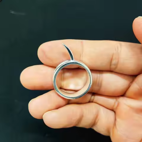 Anime Annie Leonhart Cosplay Ring Ani Reonhato Unisex Adjustable Defense Spikes Stainless Steel Ring