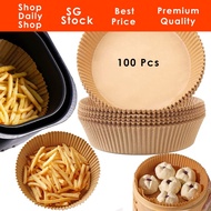 SDS 100Pcs Air Fryer Disposable Baking Paper Liner ,Kitchen Grill Parchment Paper