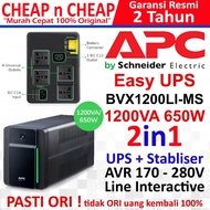 UPS APC Easy 1200VA BVX1200LI-MS 230V AVR Stabilizer Stavolt 650watt Garansi 2 Tahun - UPS Stabilize
