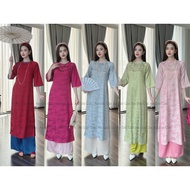 Nhu Yen brocade loose shape reformed ao dai, modern ao dai - Cuc Ao Dai ao dai vietnam