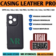 PRO BLACK LEATHER SOFTCASE CASING FOR OPPO A5 2025 / A5X / A5i / A5i PRO / A5 PRO / A3 PRO / A3 / A3