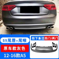 อุปกรณ์ตกแต่งหน้า Grille Audi A5 Black Warrior สำหรับรถยนต์ 12-25 รุ่น RS5 เปลี่ยน Grille แบบ Hexago