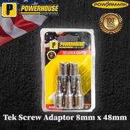 POWERHOUSE Tek Screw Adaptor 8mm x 48mm [POWERHOUSE | PAC]