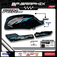 Honda Win 100 K1 Anti-Scratch Waterproof Striping Sticker Variation (WN 02)